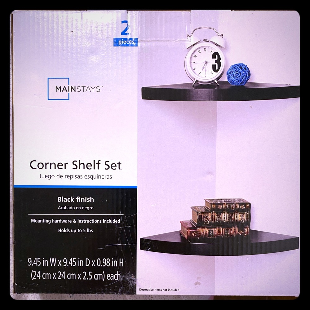 Mainstays Corner Shelf Set